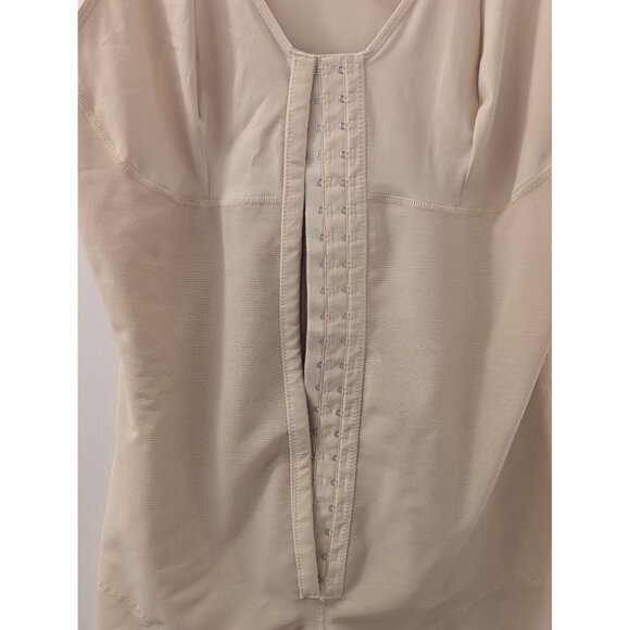 Yianna Womens Beige Full Body Shapewear Bodysuit 3XL With Adjustable Straps & Fr - Picture 2 of 9